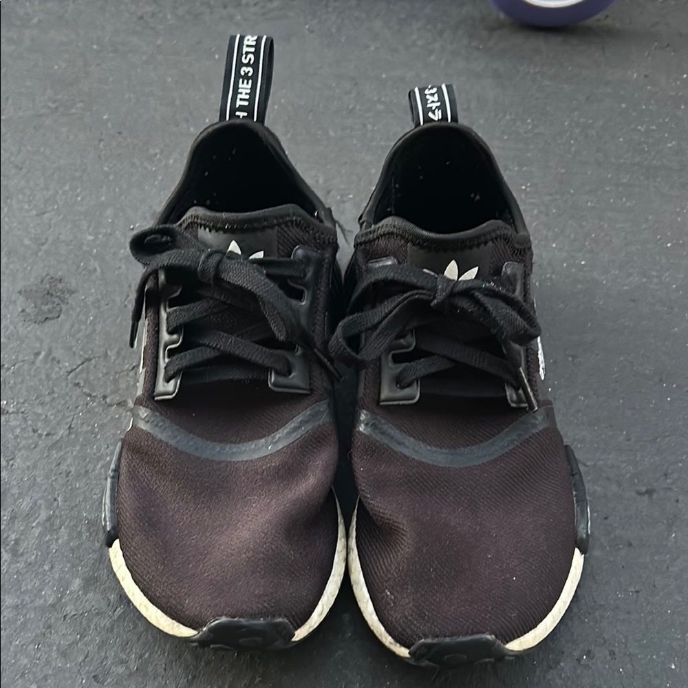 Adidas Black and White NMD Sneakers with Boost Cushioning - Picture 2 of 5